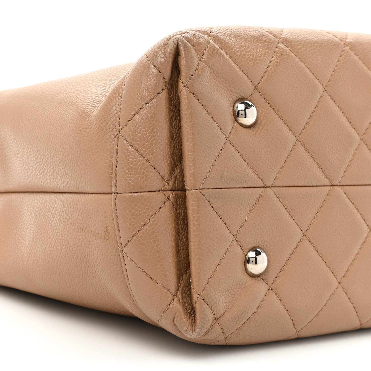 Chanel Caviar Medium Soft CC Top Handle Tote Dark Beige 12 of 29
