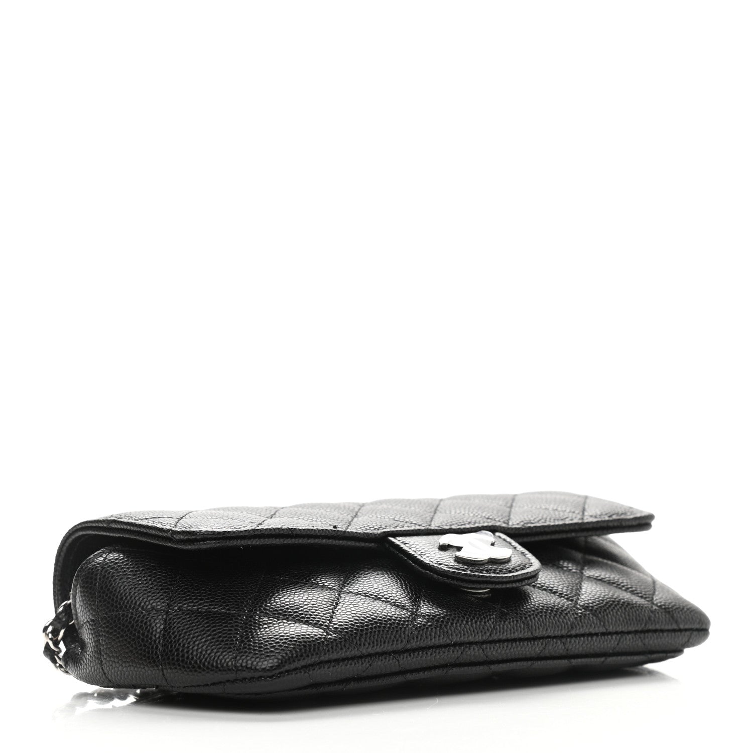 Chanel Caviar Quilted Glasses Case With Chain Black 4 of 10