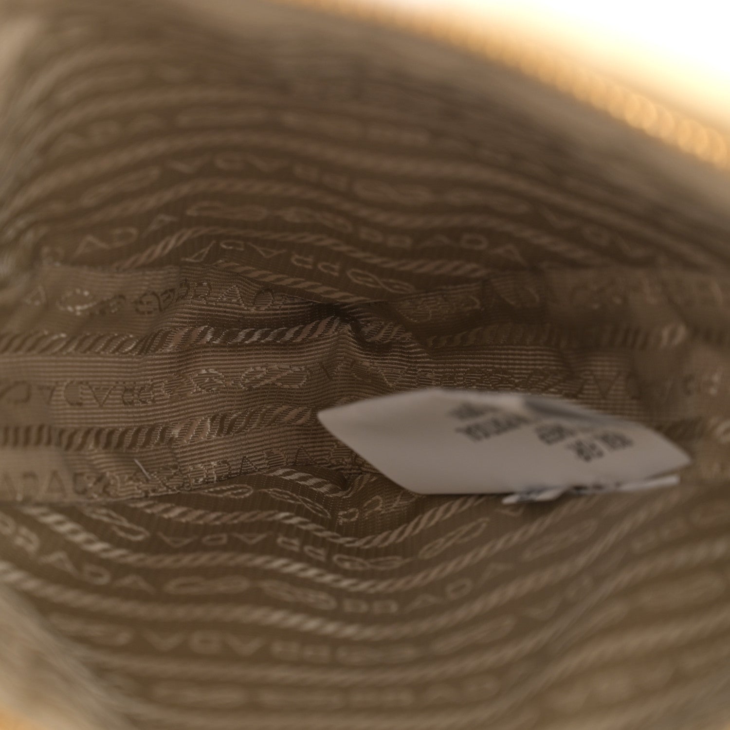 Prada Shearling Symbole Mini Triangle Bag Ecru White 5 of 10