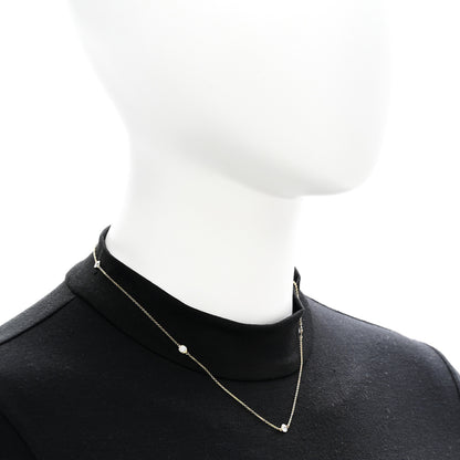 Tiffany 18K Yellow Gold Diamond .75ctw 5 Station Diamonds by the Yard Necklace 2 of 6