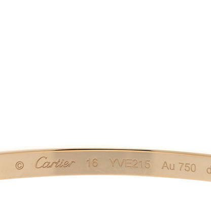 Cartier 18K Yellow Gold Small LOVE Bracelet 16 3 of 6