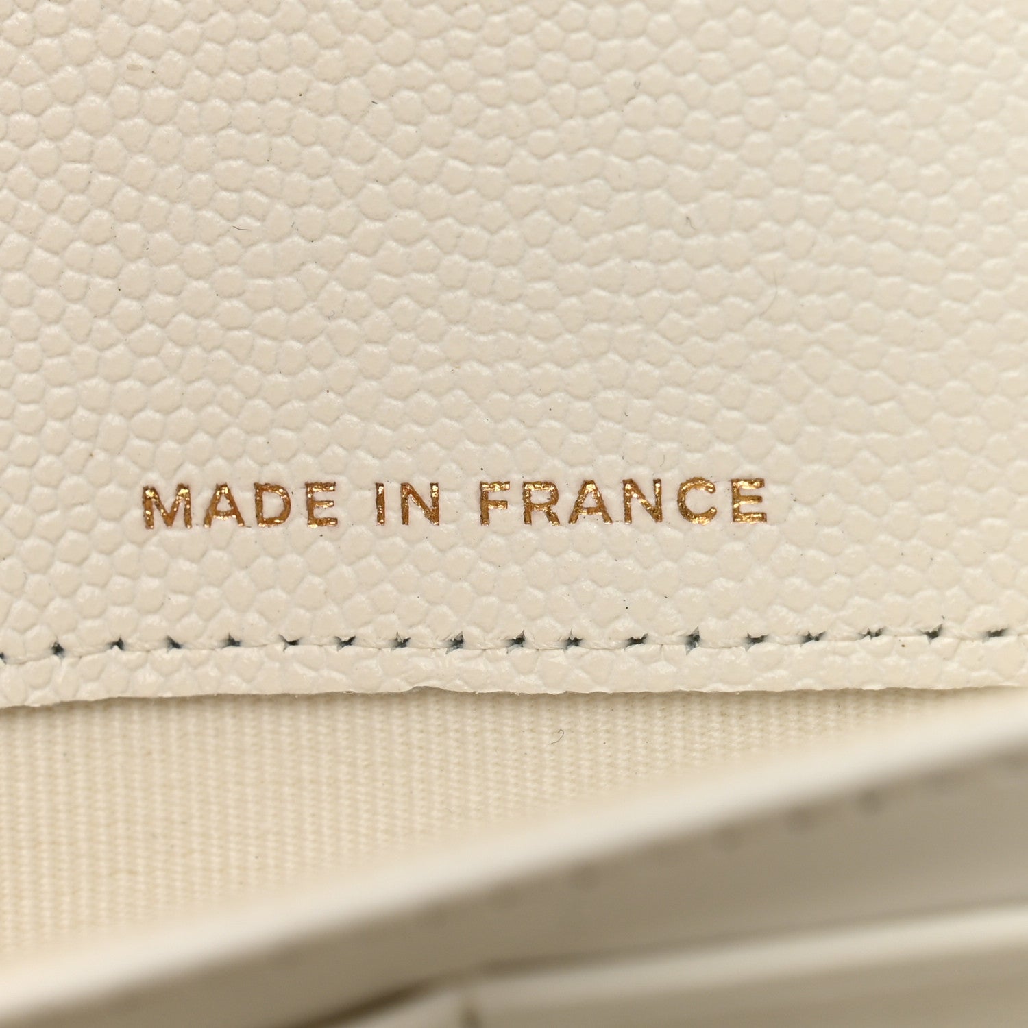 Chanel Caviar Quilted Large Gusset Flap Wallet White 8 of 13