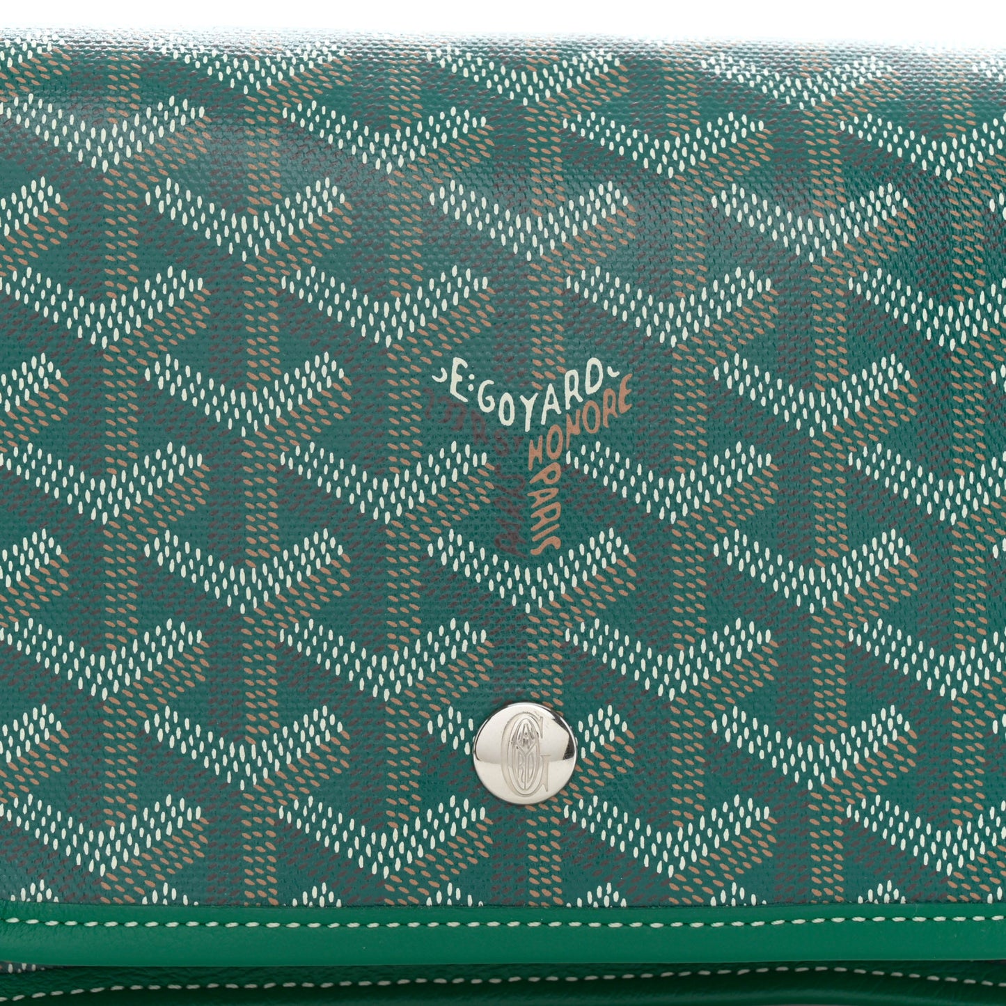 Goyardine Plumet Wallet Clutch Green