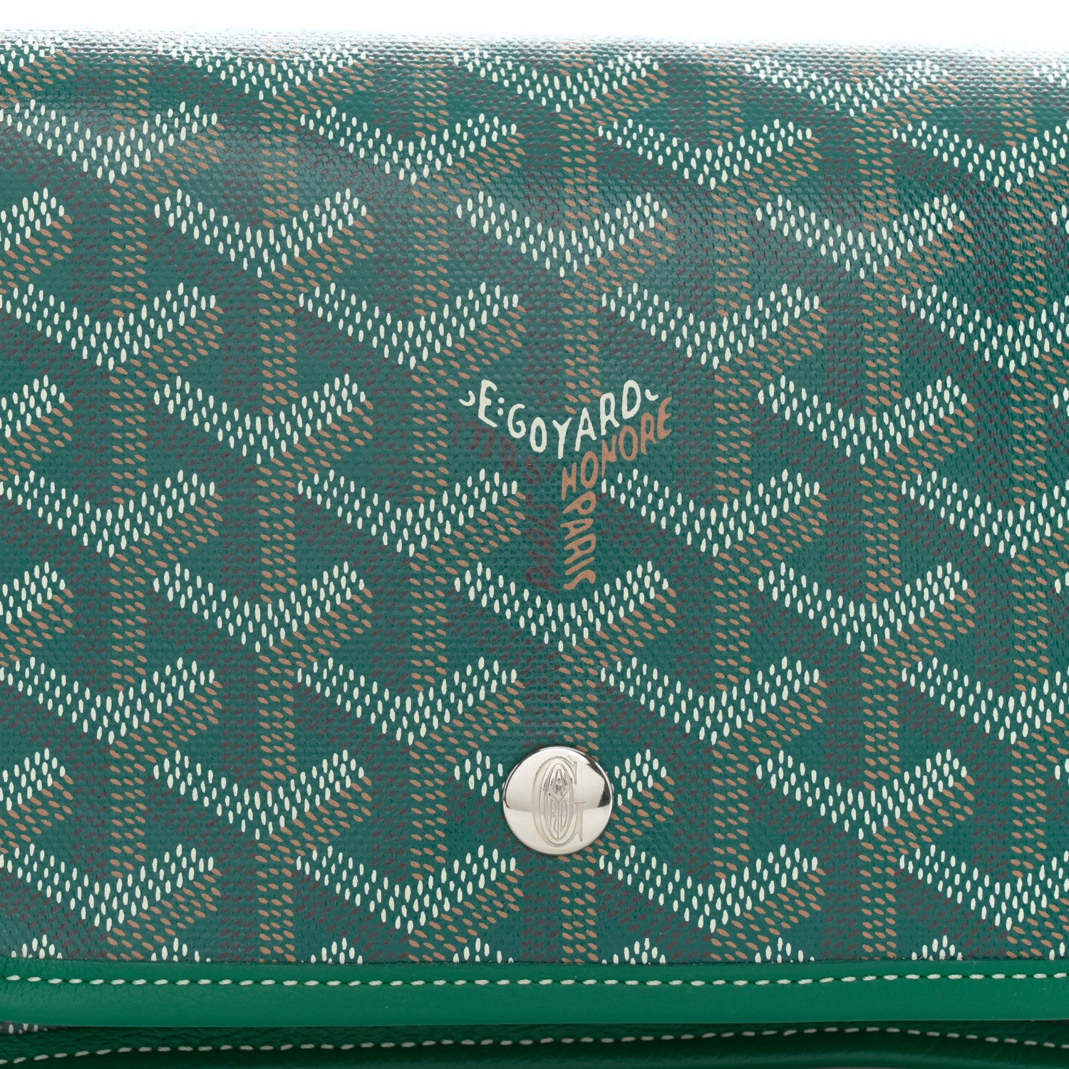 Goyard Goyardine Plumet Wallet Clutch Green 8 of 10