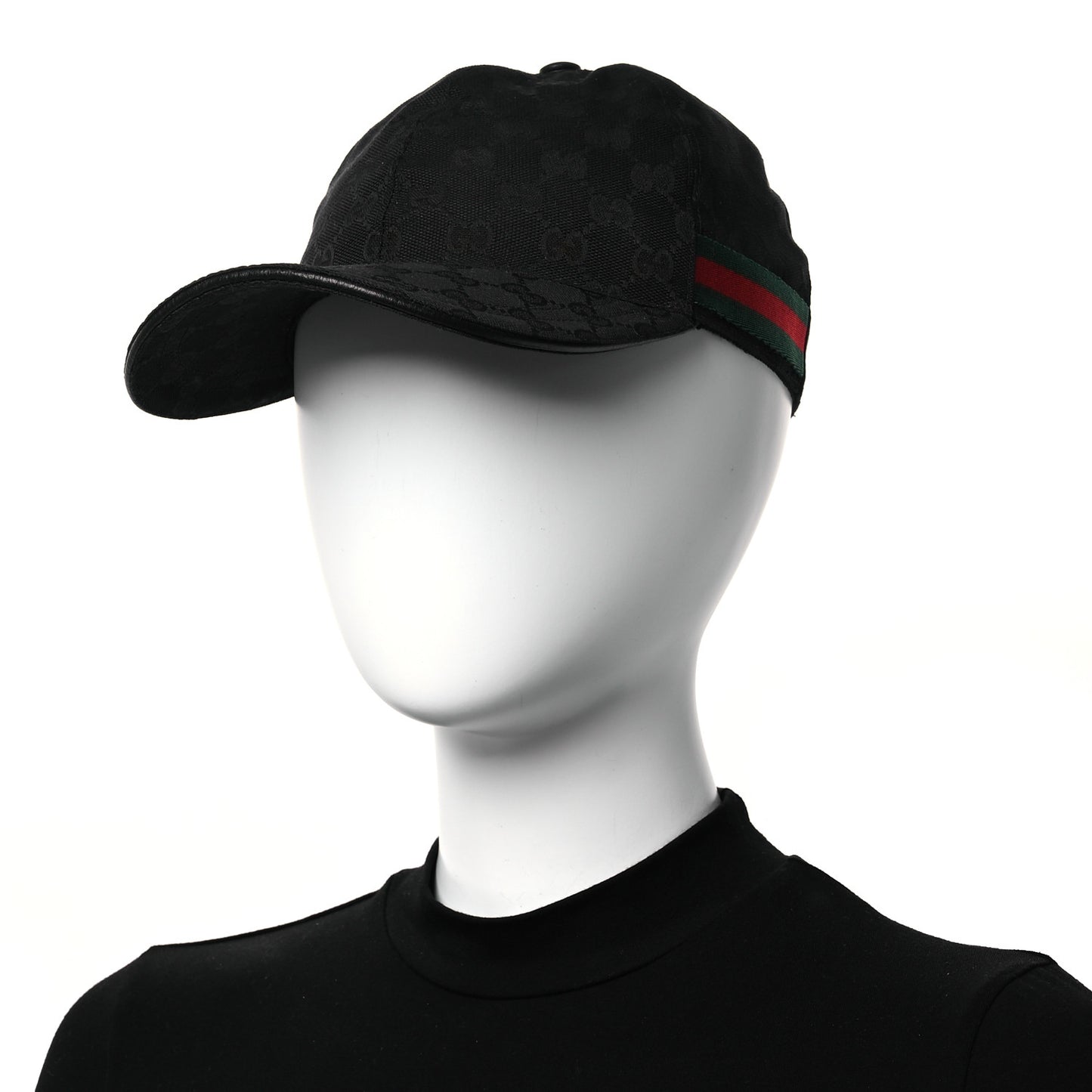 Monogram Web Baseball Hat XS Black