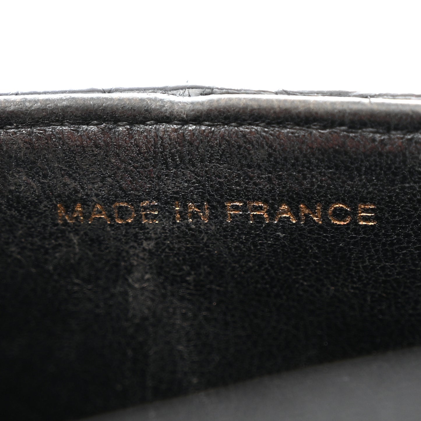 Alligator Medium Double Flap Black