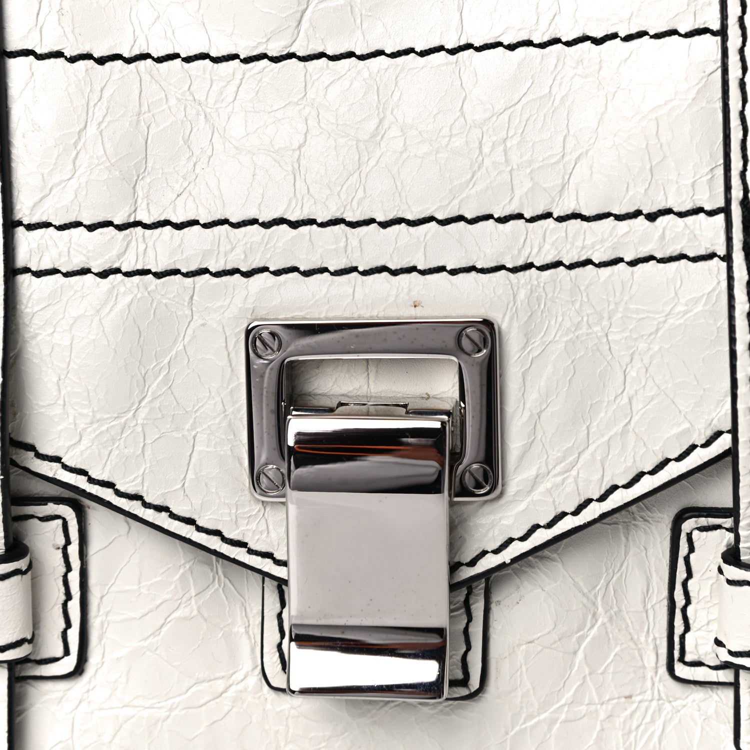 Proenza Schouler Crinkled Calfskin PS1 Mini Zip Crossbody White 2 of 17