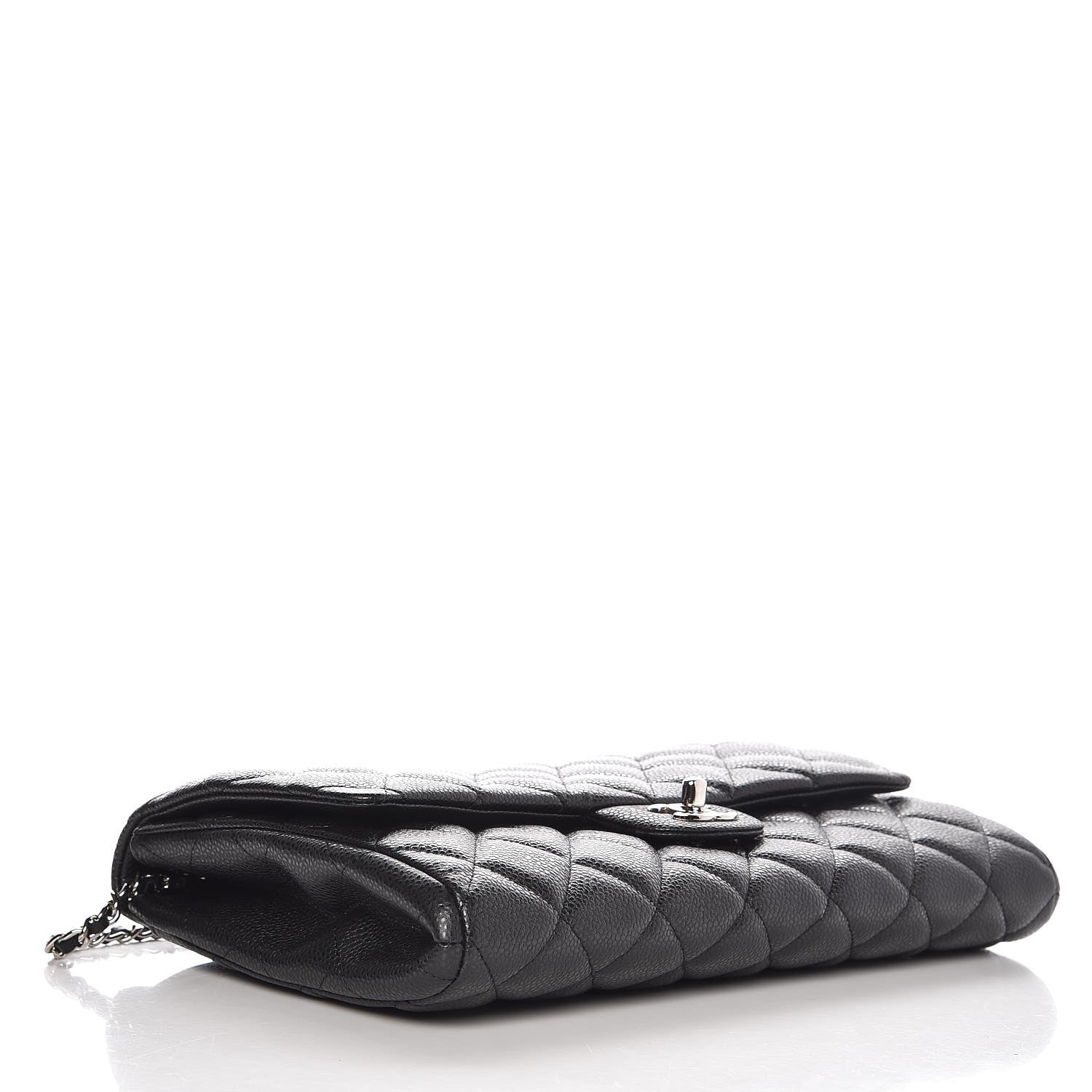 Chanel Caviar Quilted Clutch With Chain Flap Black 4 of 9