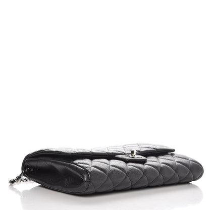 Chanel Caviar Quilted Clutch With Chain Flap Black 4 of 9