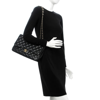 Chanel Caviar Quilted Jumbo Single Flap Black 3 of 8