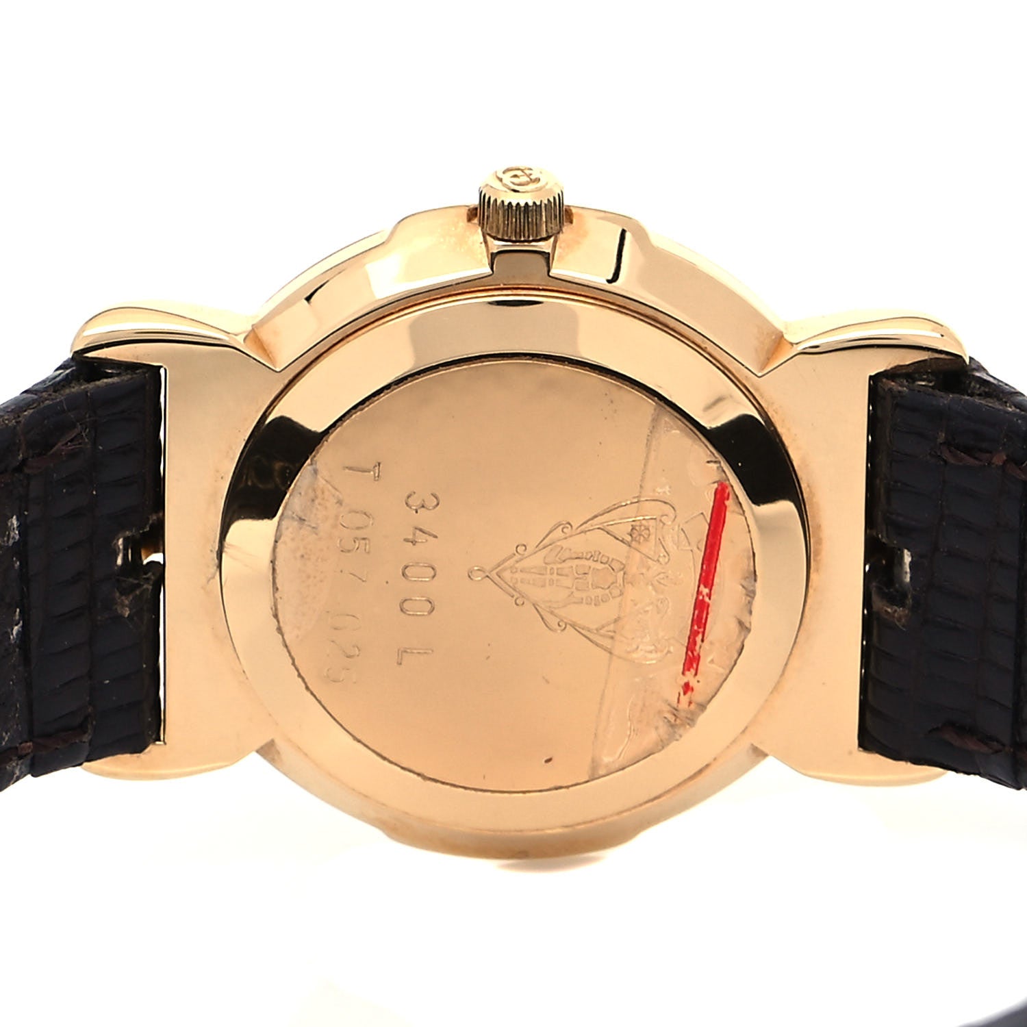 Gucci Stainless Steel Lizard 23mm 3400L Quartz Watch Gold 4 of 5