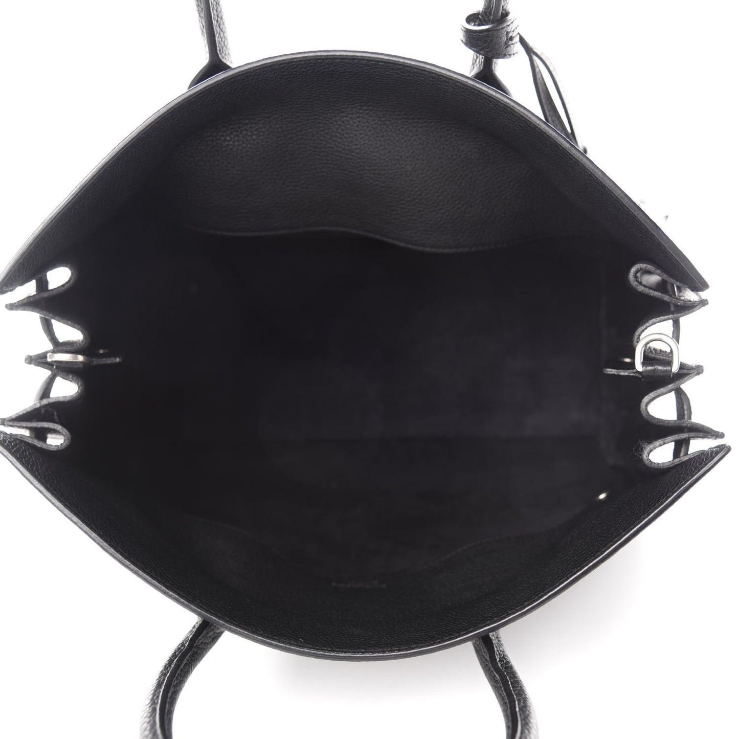Grained Calfskin Small Supple Sac De Jour Black