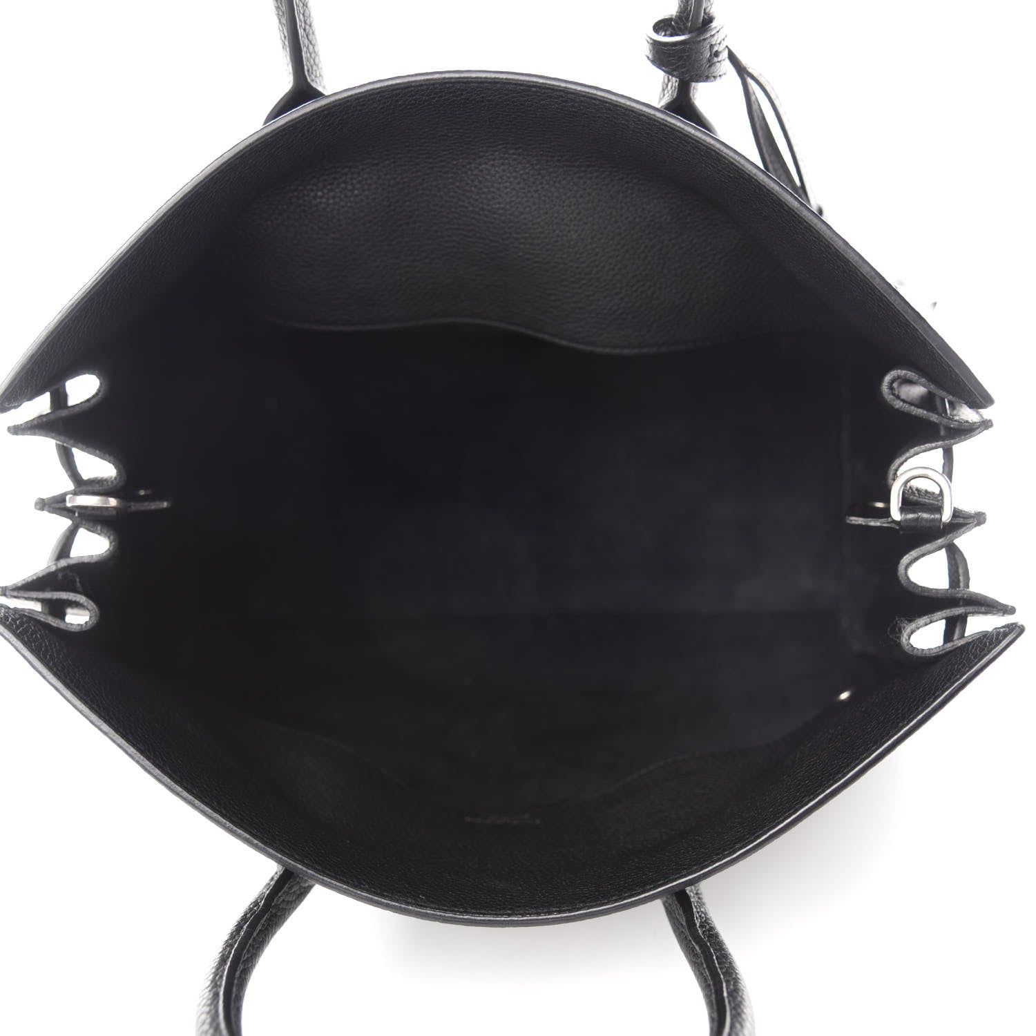 Saint Laurent Grained Calfskin Small Supple Sac De Jour Black 5 of 9