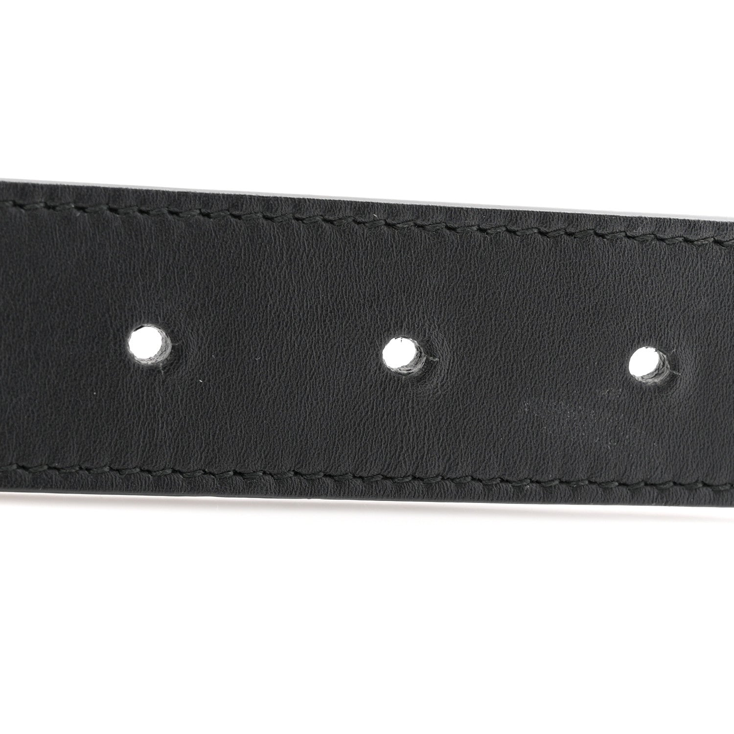 Gucci Calfskin Double G 30mm Belt 80 32 Black 7 of 8