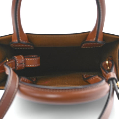 Celine Triomphe Canvas Calfskin Mini Vertical Cabas Tan 5 of 10