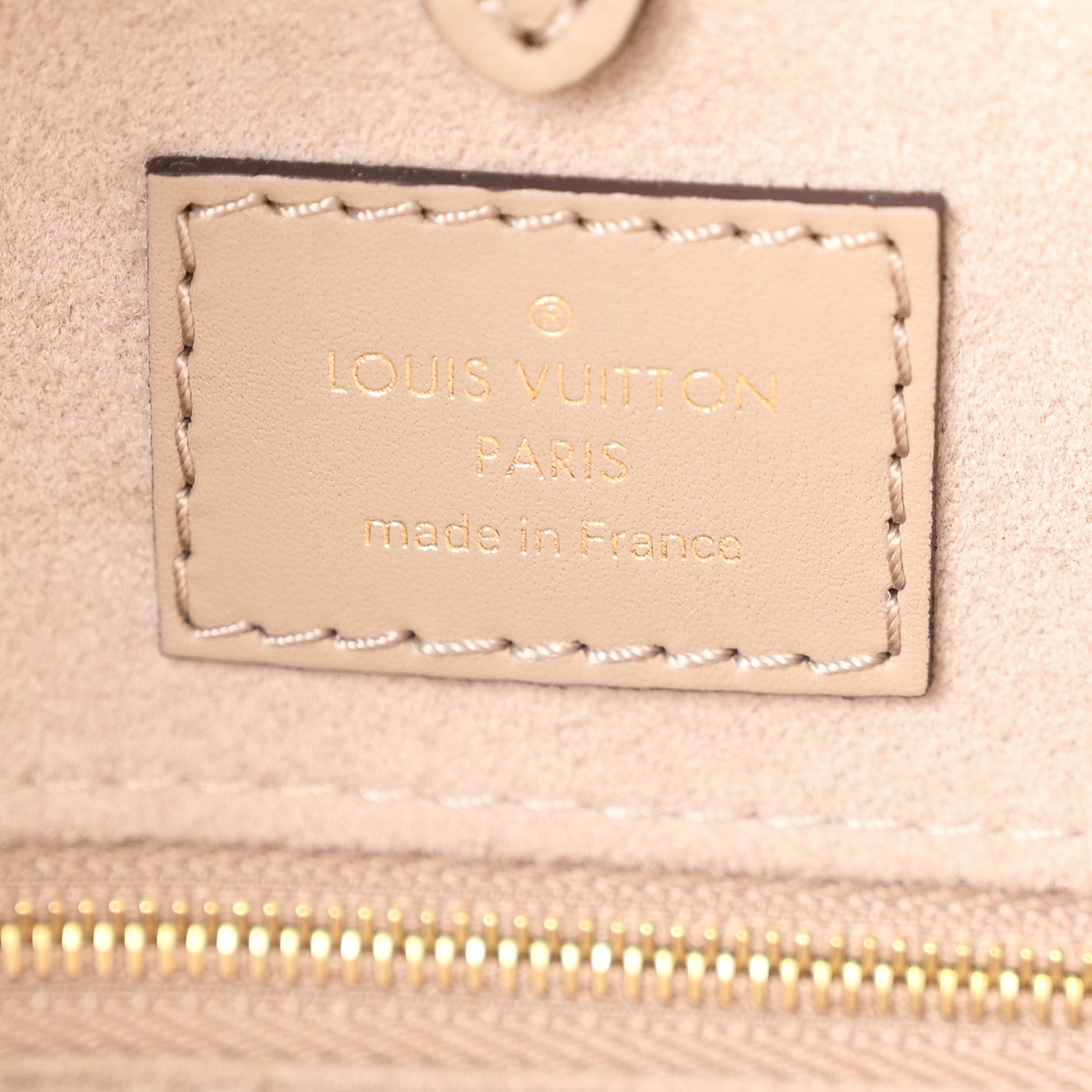 Louis Vuitton Empreinte Monogram Giant Onthego MM Tourterelle Creme 6 of 11