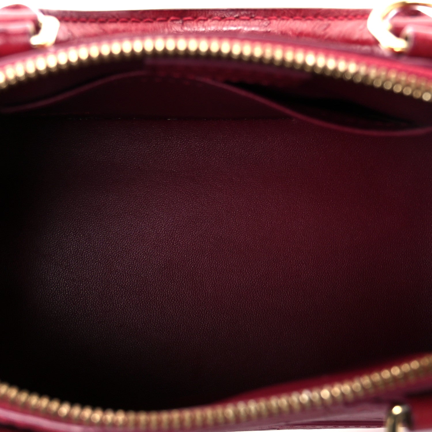 Louis Vuitton Ostrich Alma BB Red 5 of 10
