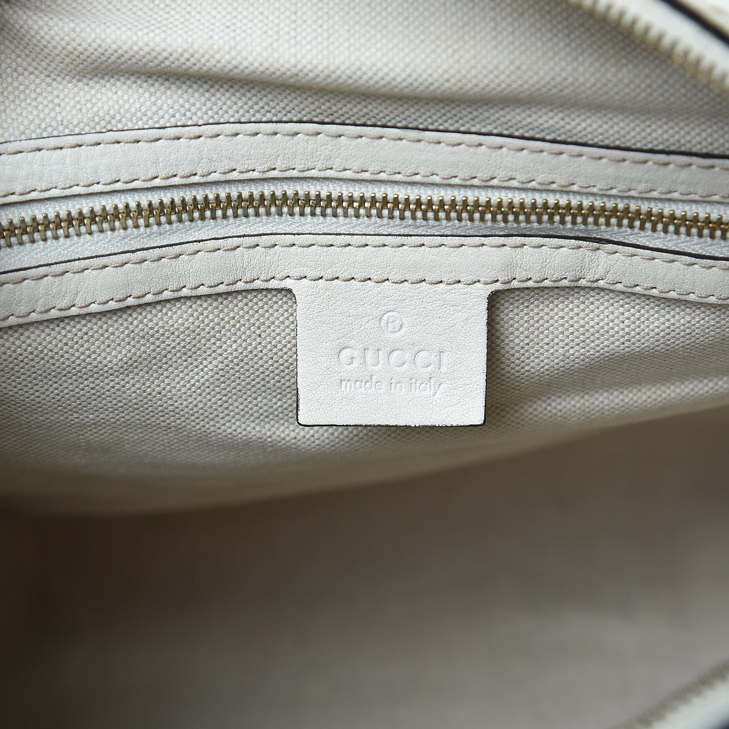 Calfskin Vintage Web Medium Boston White