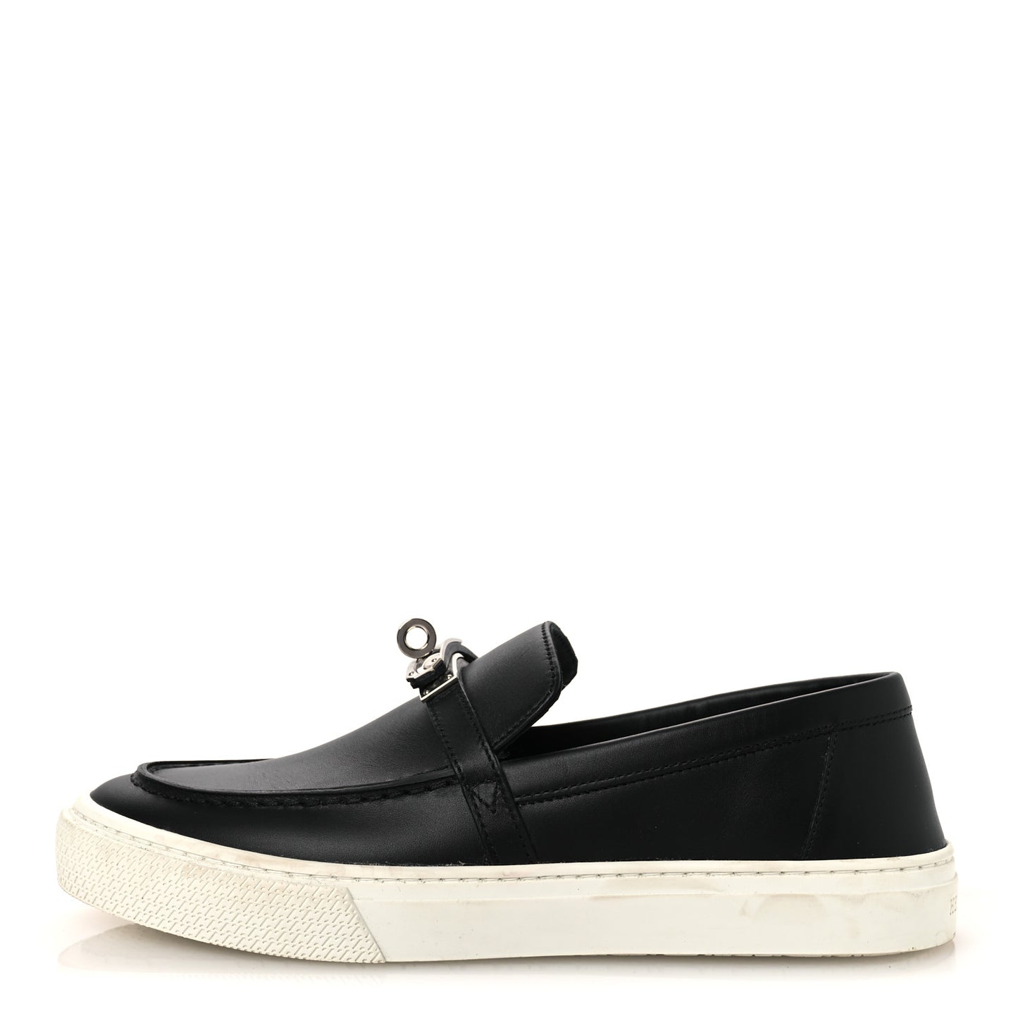 Calfskin Game Slip On Sneakers 37 Black