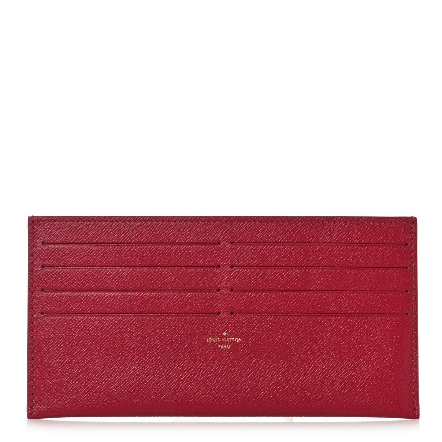 Calfskin Felicie Card Holder Insert Fuchsia