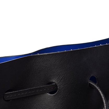 Mansur Gavriel Vegetable Tanned Calfskin Mini Bucket Bag Black Royal 18 of 20