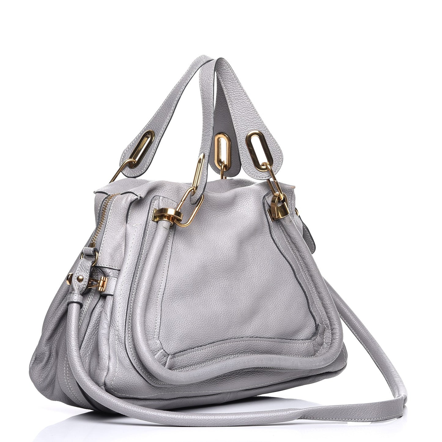 Calfskin Medium Paraty Cashmere Grey