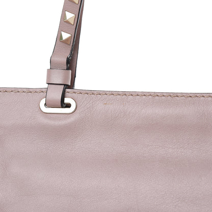 Valentino Garavani Vitello Small Rockstud Tote Poudre 9 of 14