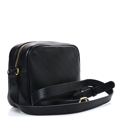 Gucci Sakai Be Green Calfskin Diagonal Stitched Small Blondie Shoulder Bag Black 3 of 10