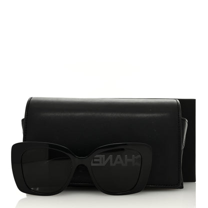 Chanel Acetate Strass Square Sunglasses 5422-B-A Black White 8 of 8