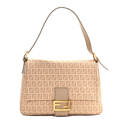Fendi Zucchino Vitello Mama Baguette Beige Tortora 1 of 10
