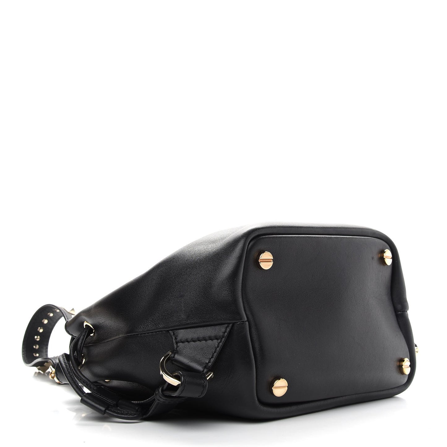 Vitello Rockstud Demilune Backpack Black