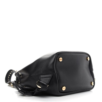 Valentino Garavani Vitello Rockstud Demilune Backpack Black 4 of 9
