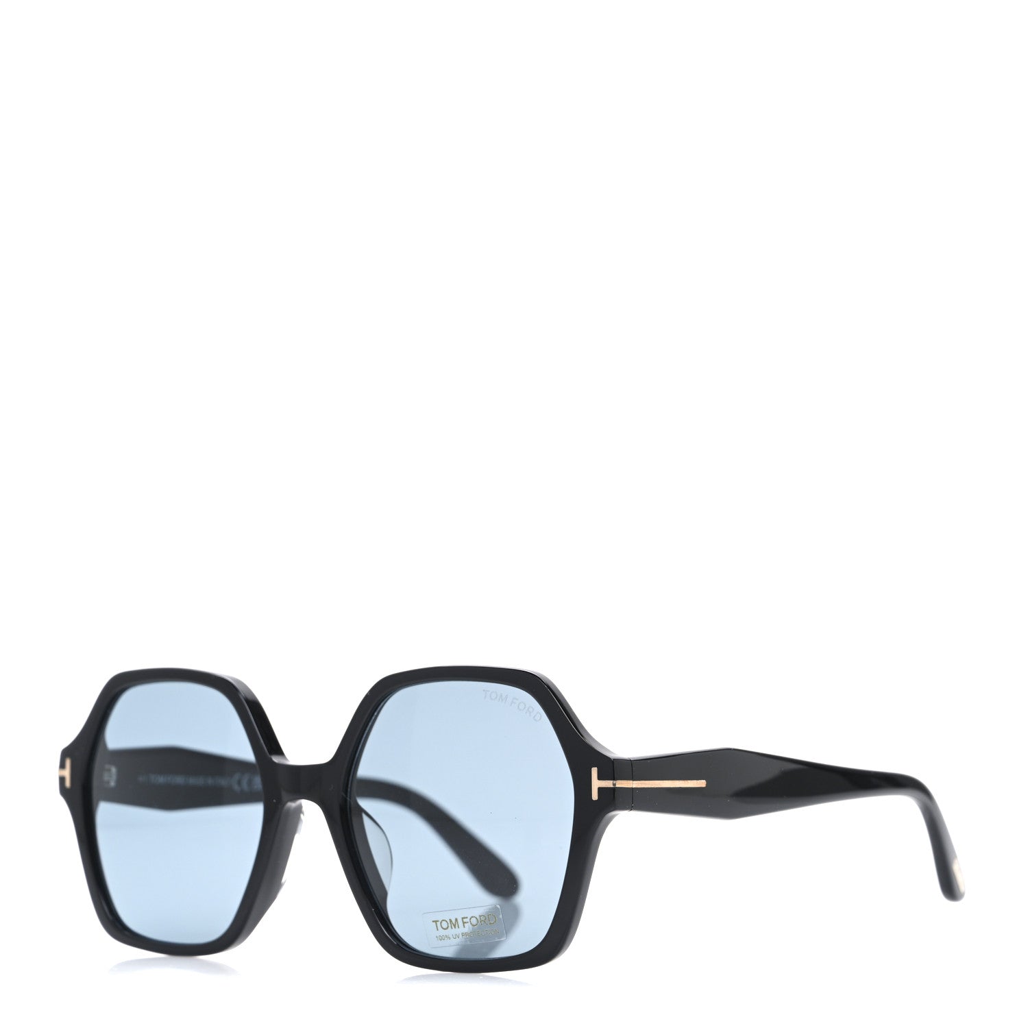 Tom Ford Acetate Romy Square Sunglasses TF 1032-F Black 1 of 7