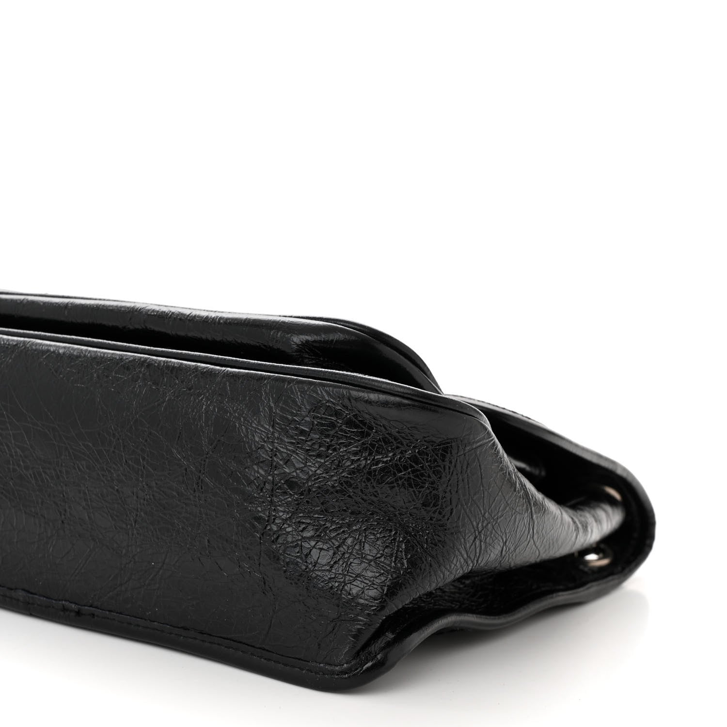 Saint Laurent Crinkled Calfskin Matelasse Monogram Medium Niki Chain Satchel Black 10 of 10