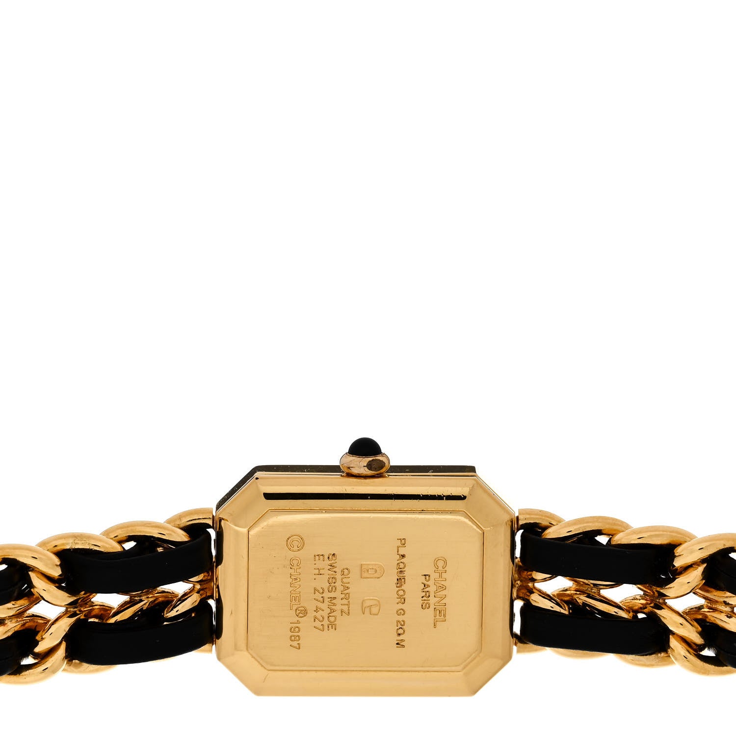 Chanel Stainless Steel Lambskin 20mm Chain Premiere Quartz Watch Gold M 4 of 5