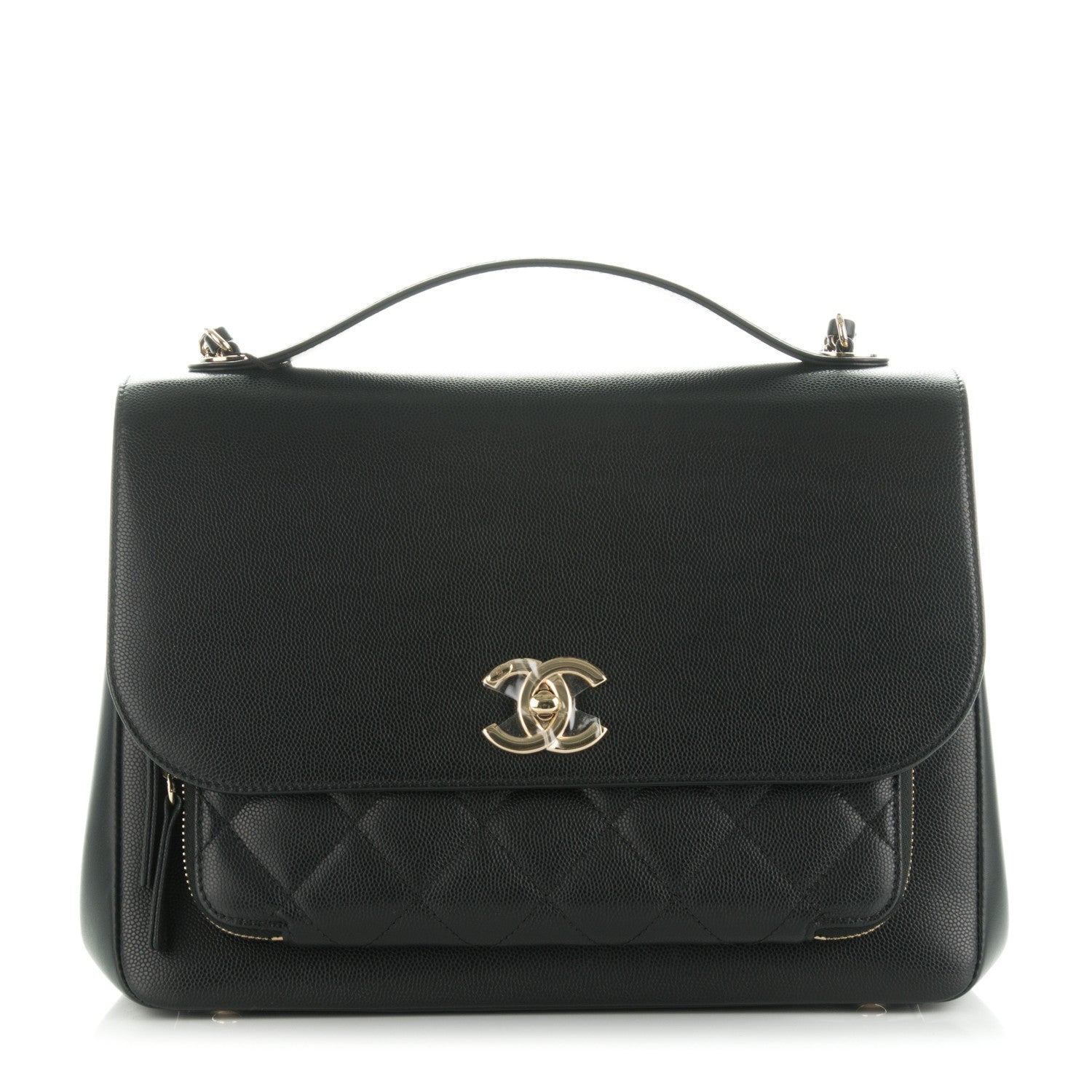 Chanel Caviar Quilted Large Business Affinity Flap Black 1 of 7