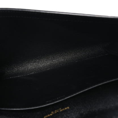 Saint Laurent Grain de Poudre Uptown Chain Wallet Black 5 of 10
