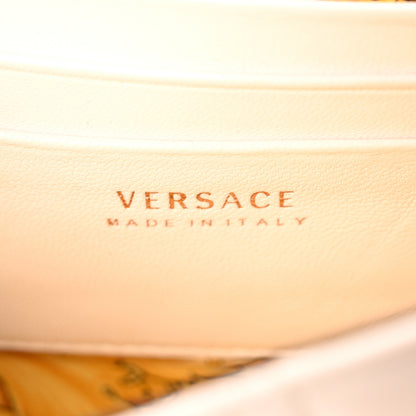 Versace Nappa Quilted Virtus Evening Bag White 6 of 10