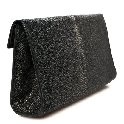 Alaia Stingray Pochette Clutch Black 3 of 7