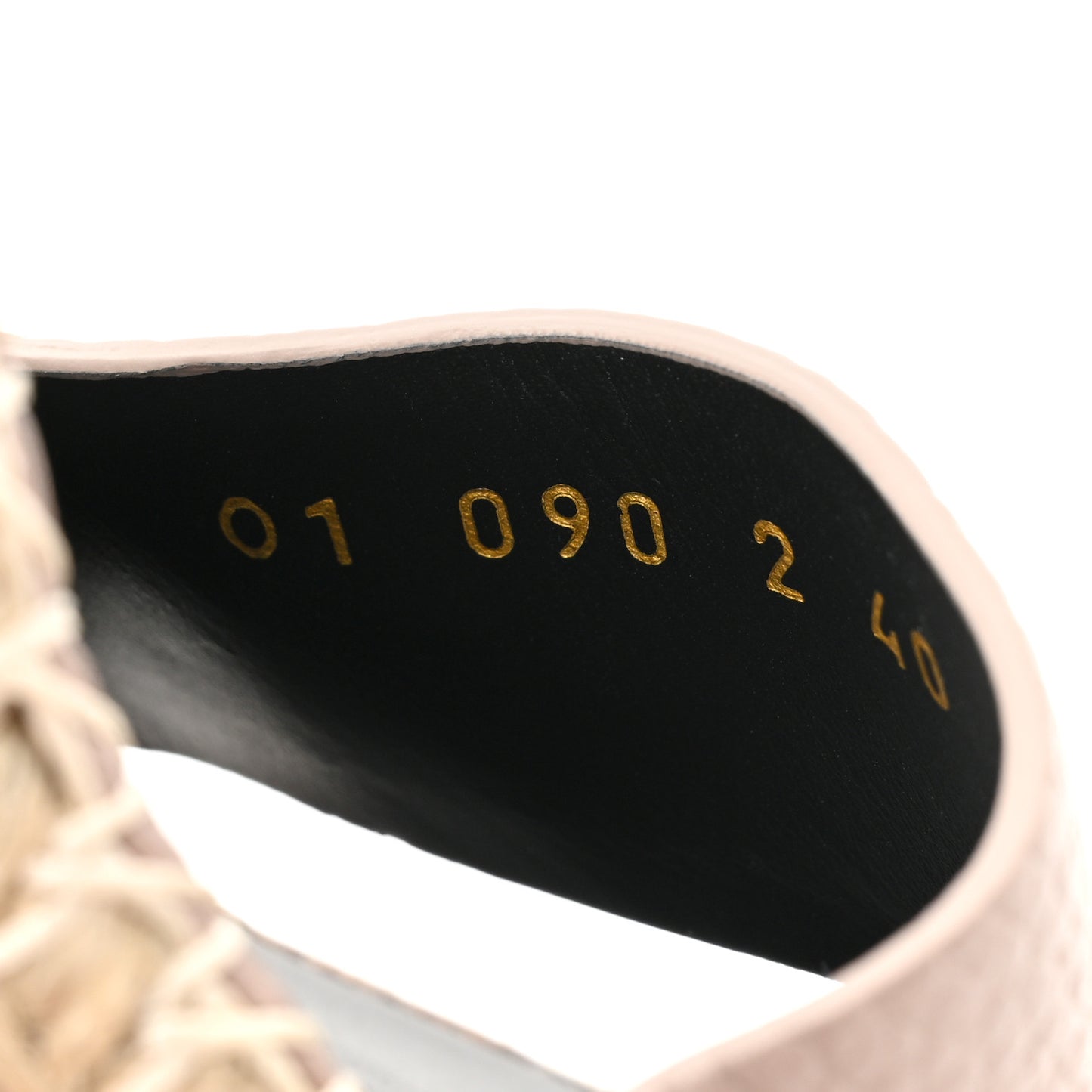Grained Calfskin Rockstud Ankle Strap Espadrille 15/105mm Wedge Sandals 40 Poudre Natural