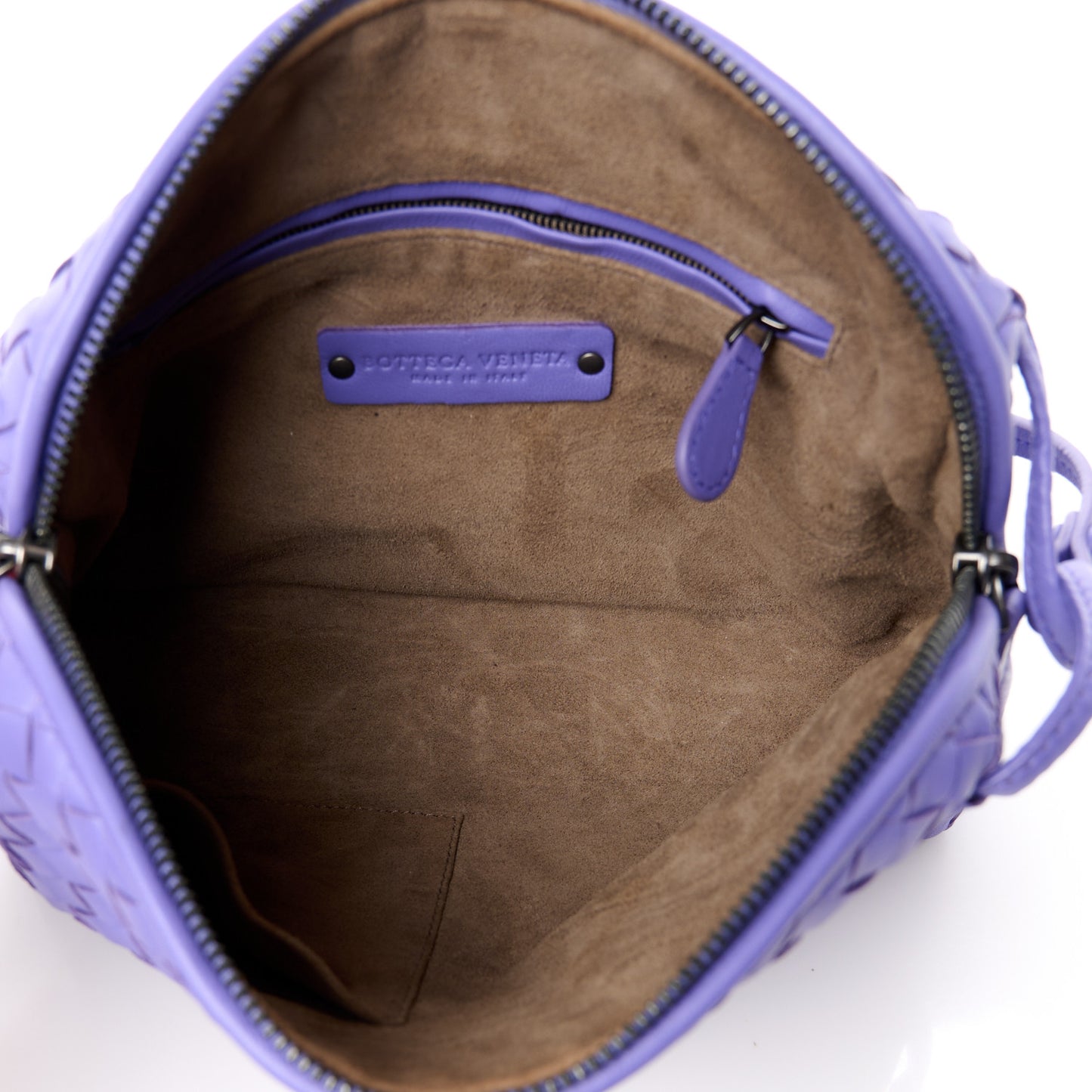 Nappa Intrecciato Nodini Crossbody Messenger Lavender