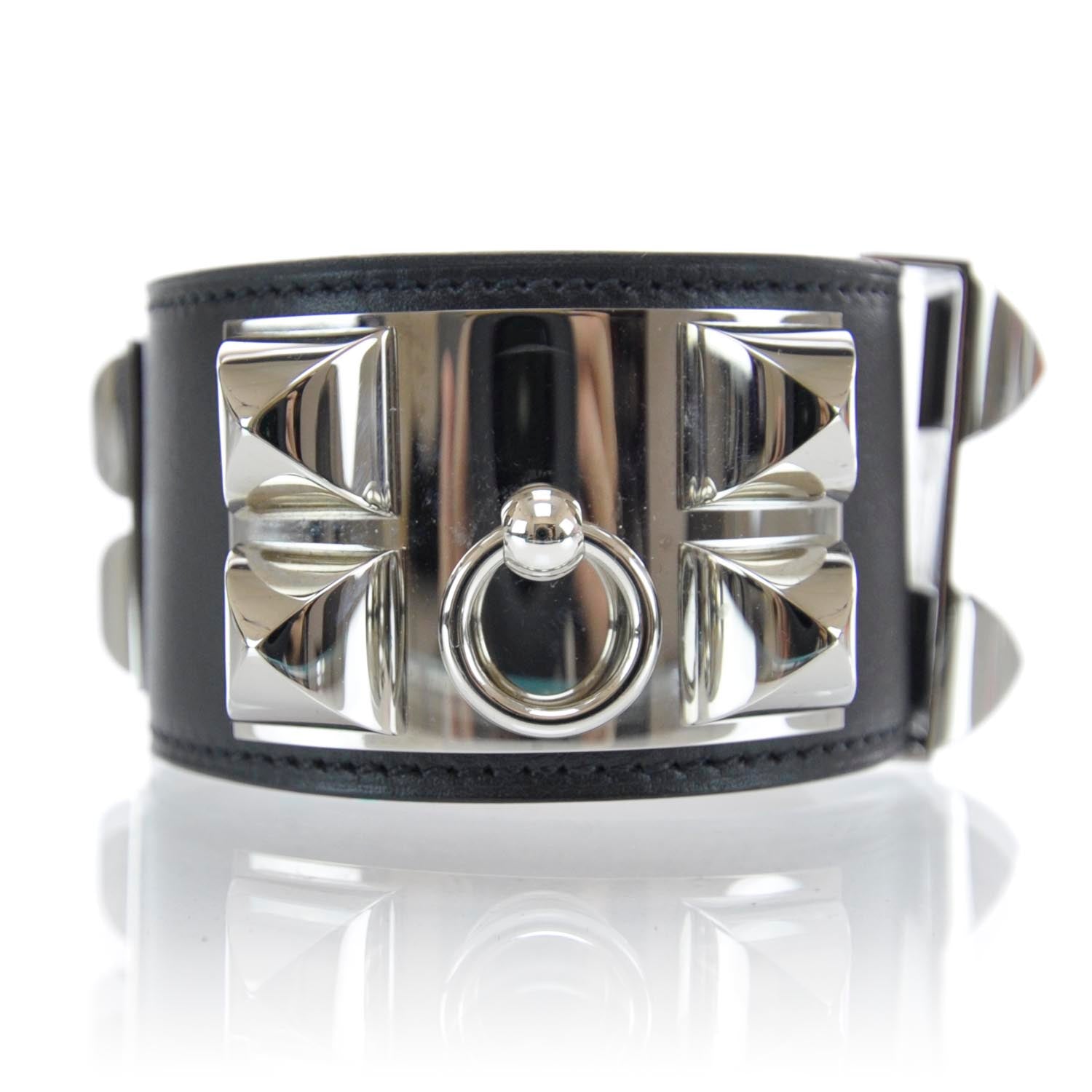 Hermes Chamonix Collier de Chien CDC Bracelet Black 1 of 7