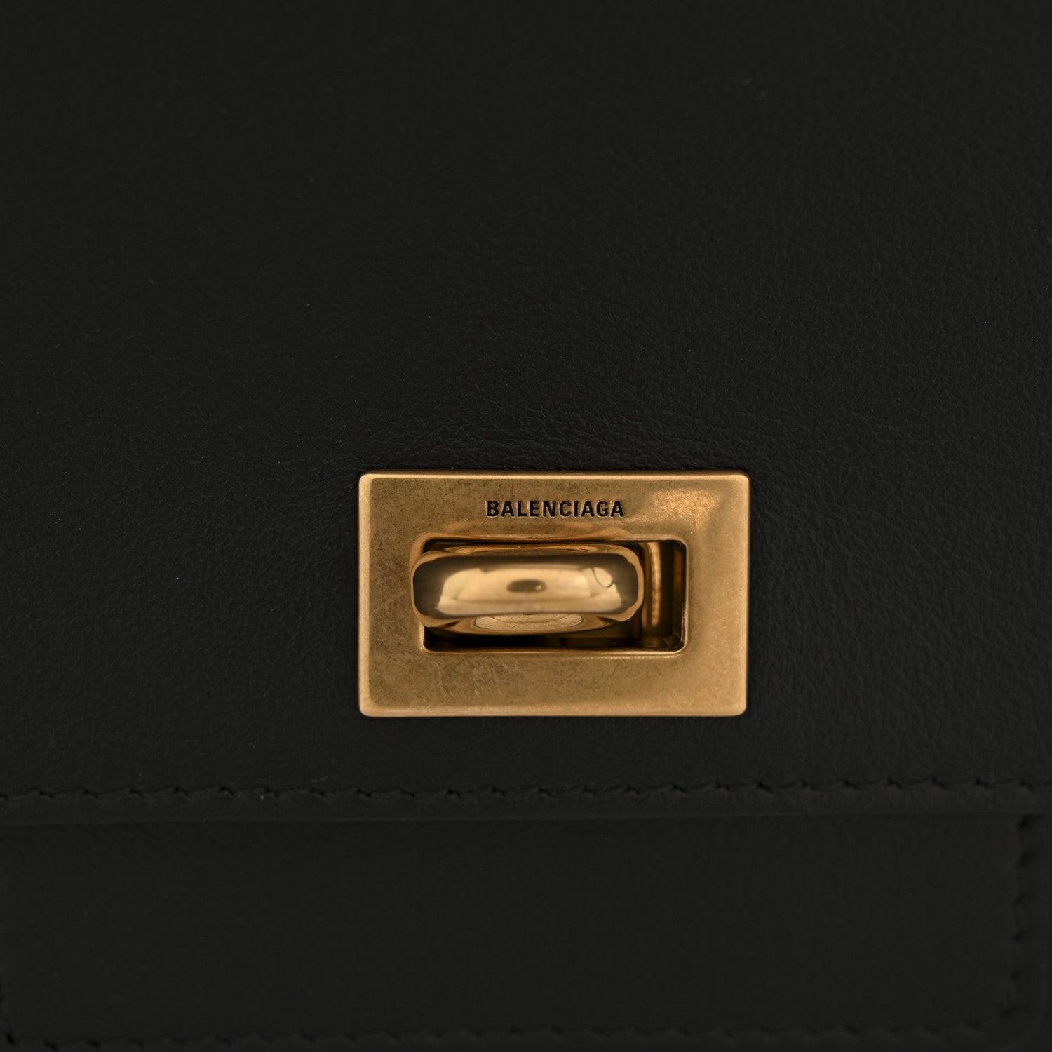 Balenciaga Smooth Calfskin Small Bel Air Clutch On Strap Black Black 11 of 12