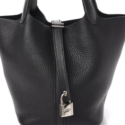 Hermes Taurillon Clemence Picotin Lock 18 PM Black 10 of 11