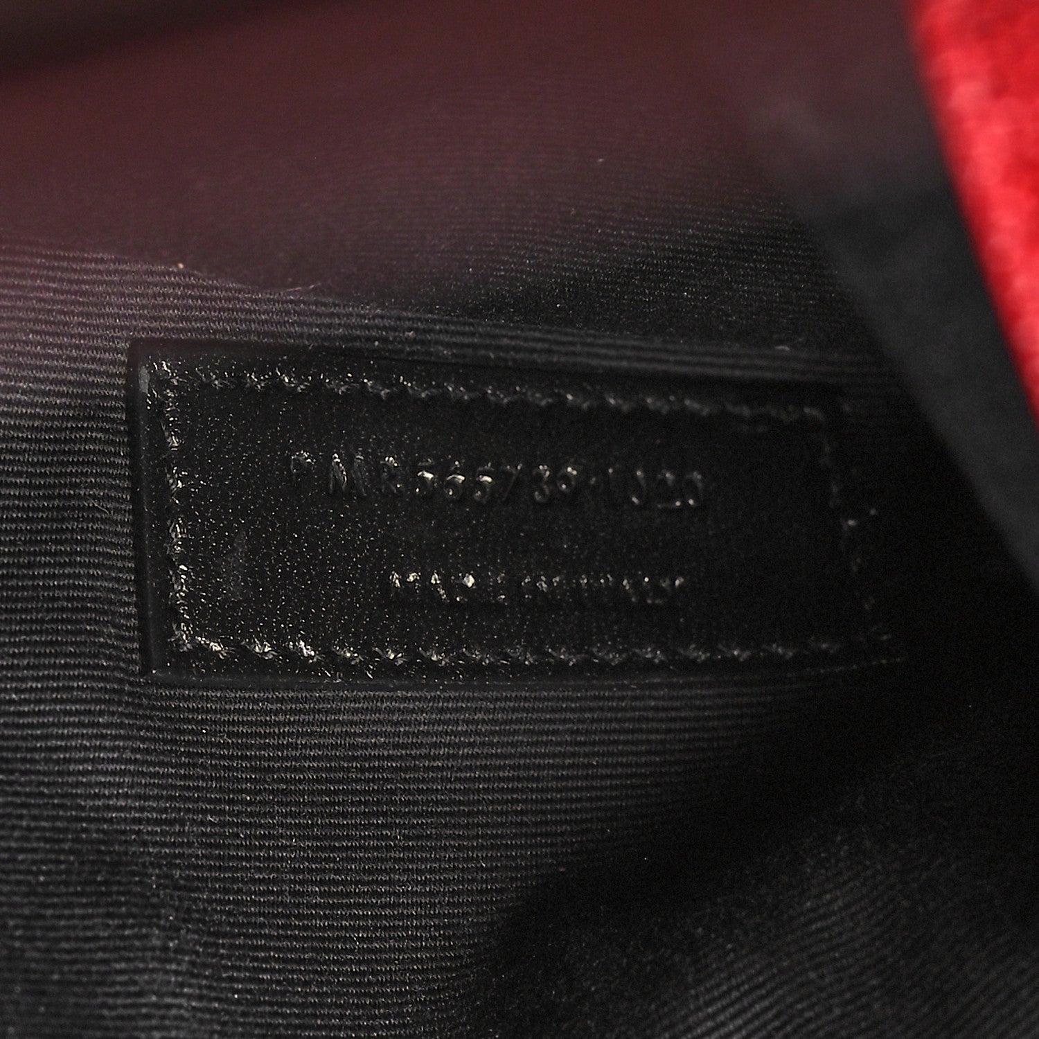 Saint Laurent Grain De Poudre Uptown Pouch Red 7 of 11