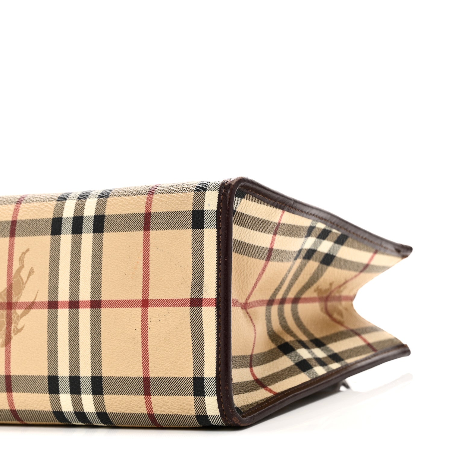 Burberry Haymarket Check Small Tote Brown 10 of 10