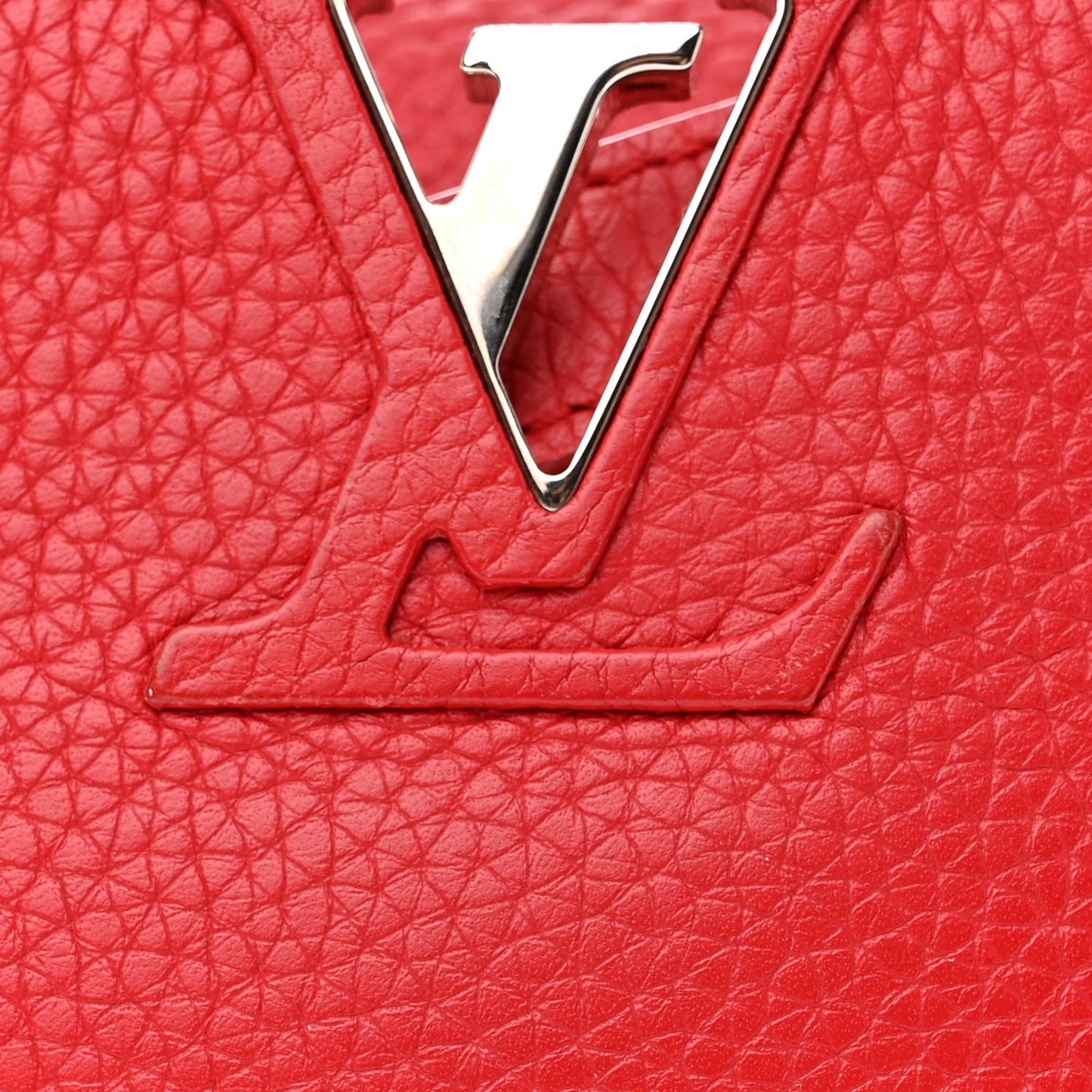 Taurillon Snakeskin Capucines BB Rubis