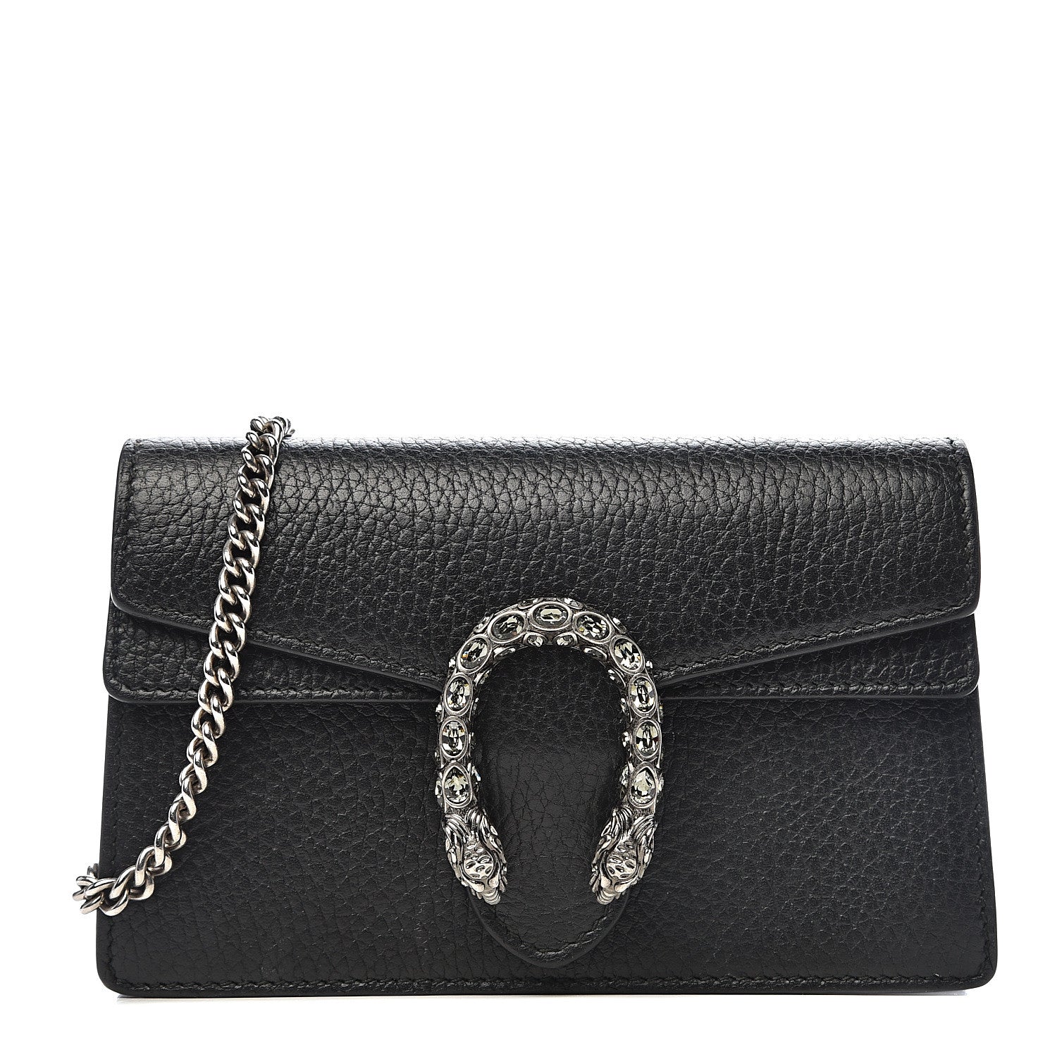 Gucci Calfskin Super Mini Dionysus Shoulder Bag Black 1 of 11