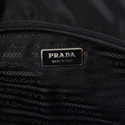 Prada Nylon Metal Grommet Bag Black 6 of 9