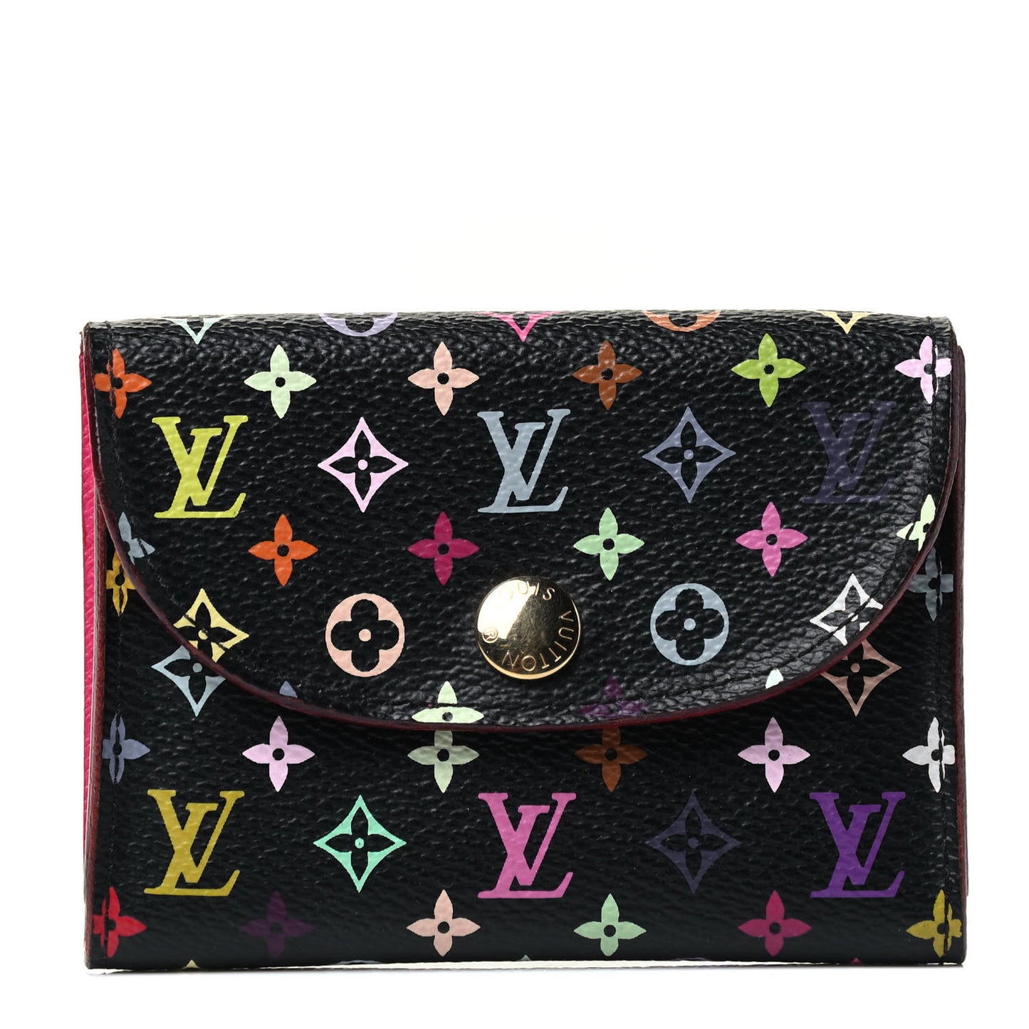 Monogram Multicolor Business Card Holder Black Grenade